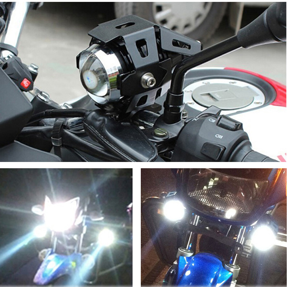 Super Bright Motorcycle Headlights Auxiliary Lamp U5 Led Motorbike Spotlight Accessories 12V Moto DR