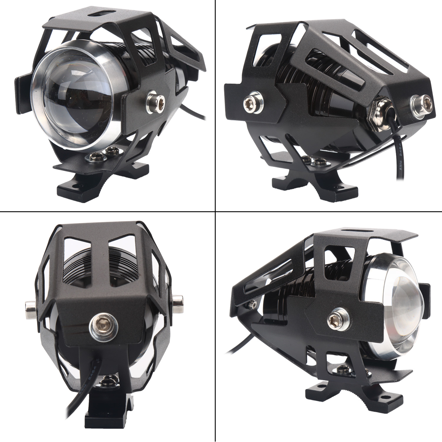 Super Bright Motorcycle Headlights Auxiliary Lamp U5 Led Motorbike Spotlight Accessories 12V Moto DR