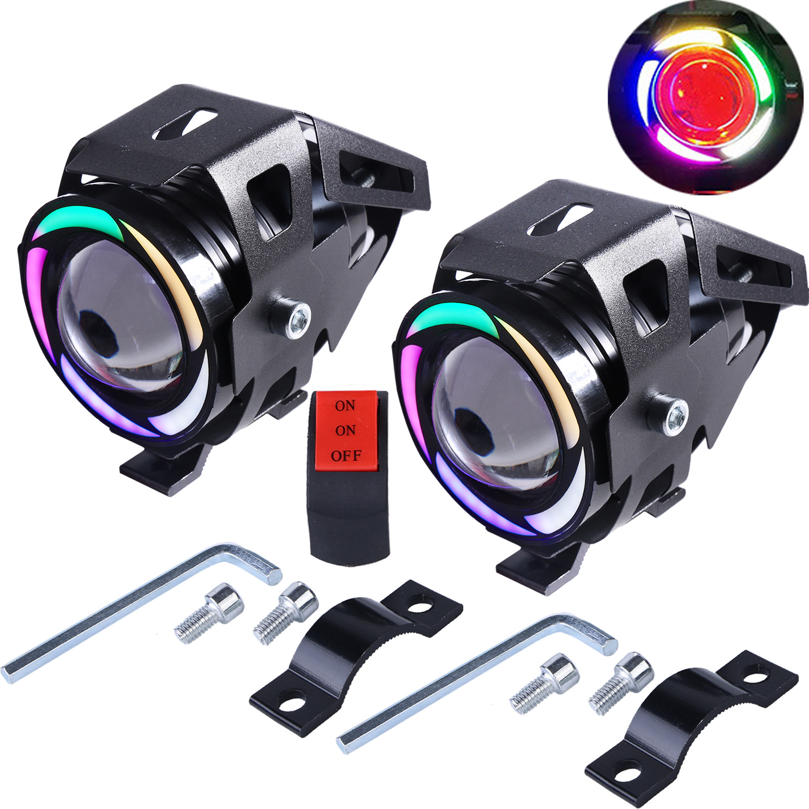 Motorcycle Headlights Universal 