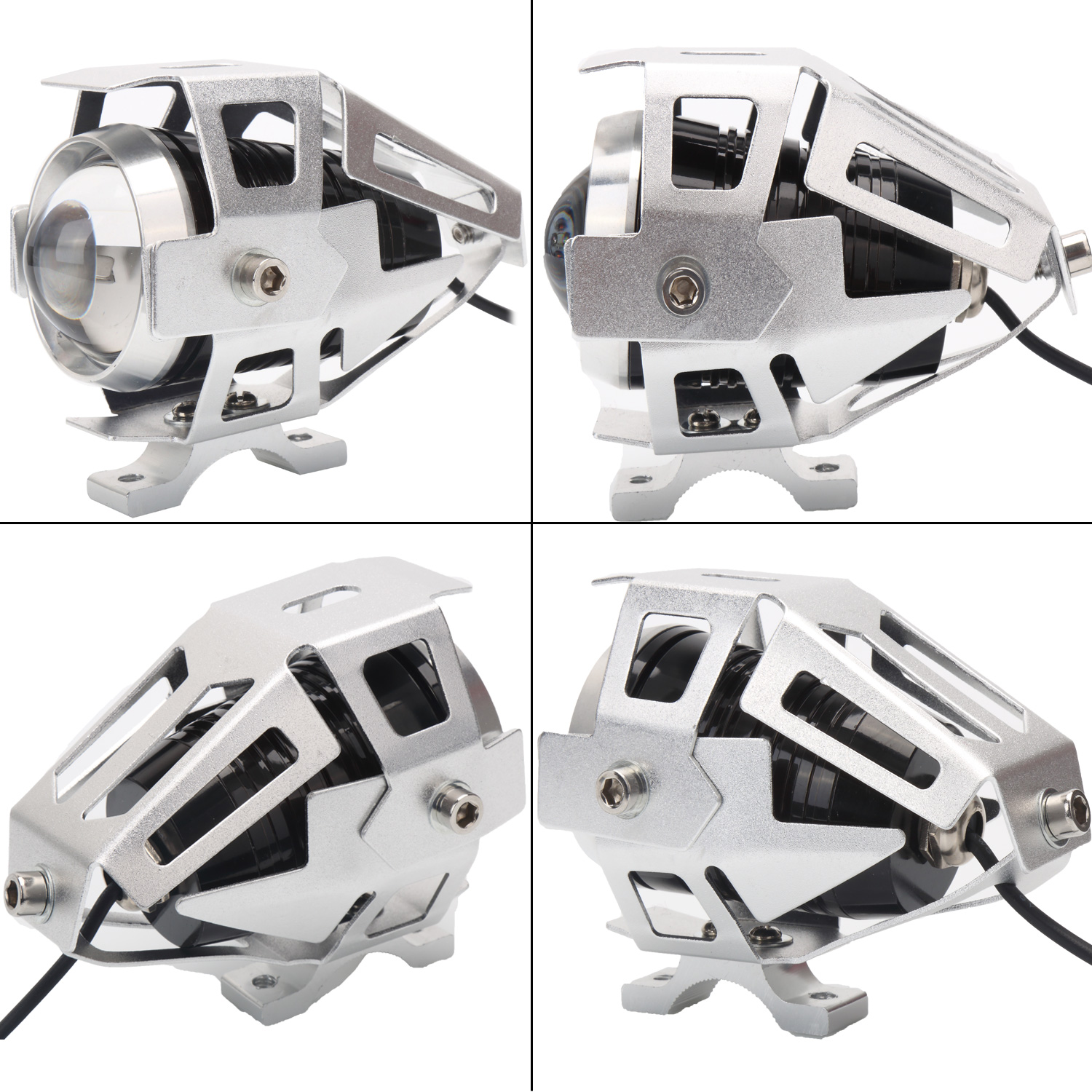 Super Bright Motorcycle Headlights Auxiliary Lamp U5 Led Motorbike Spotlight Accessories 12V Moto DR