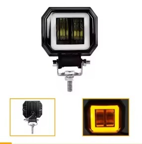Pakrys 3 Inch 20W LED Fog Light - Super Bright Waterproof Motorcycle Auxiliary Light for Harley Spor