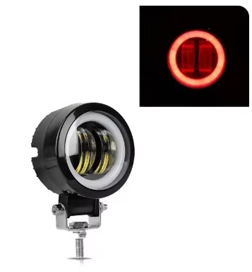 3 Inch 20W Square Round LED Work Lights Spot Lamp Red Angel Eyes Fog Lighting Bar DRL for Off Road O