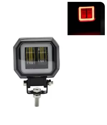 Pakrys 3 Inch 20W LED Fog Light - Super Bright Waterproof Motorcycle Auxiliary Light for Harley Spor