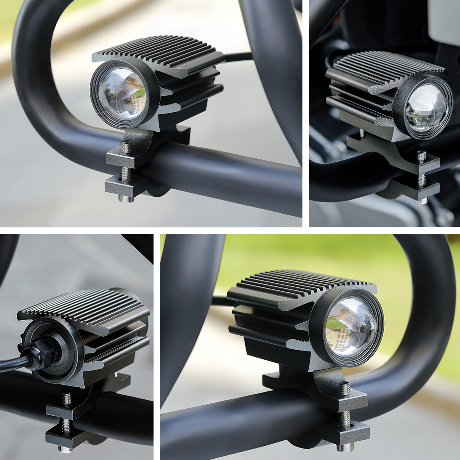 Pakrys Super Focused LED Motorcycle Headlight - Plug and Play High Low Beam DRL Headlight Upgrade Ki