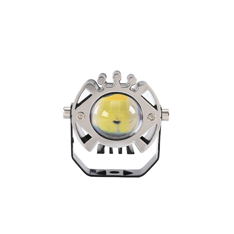 Super Bright Pakrys Aluminum LED Motorcycle Spotlights - Waterproof IP67 Auxiliary Driving Light wit