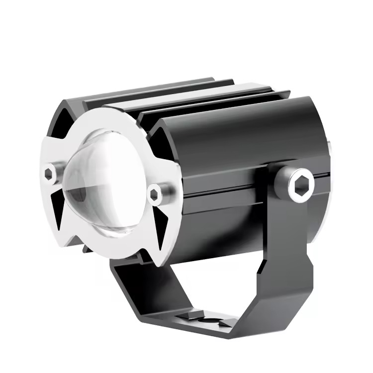 Pakrys 10W Front Dual Motorcycle LED Light - Super Bright Waterproof Auxiliary Driving Light for Har