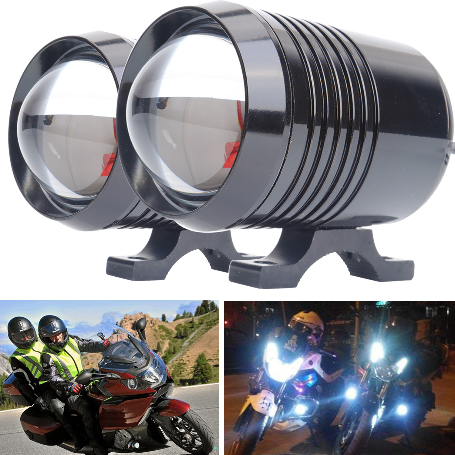 Pakrys U2 Laser Cannon LED Work Light - High Power Waterproof Driving Spotlight for Car Truck Motorc