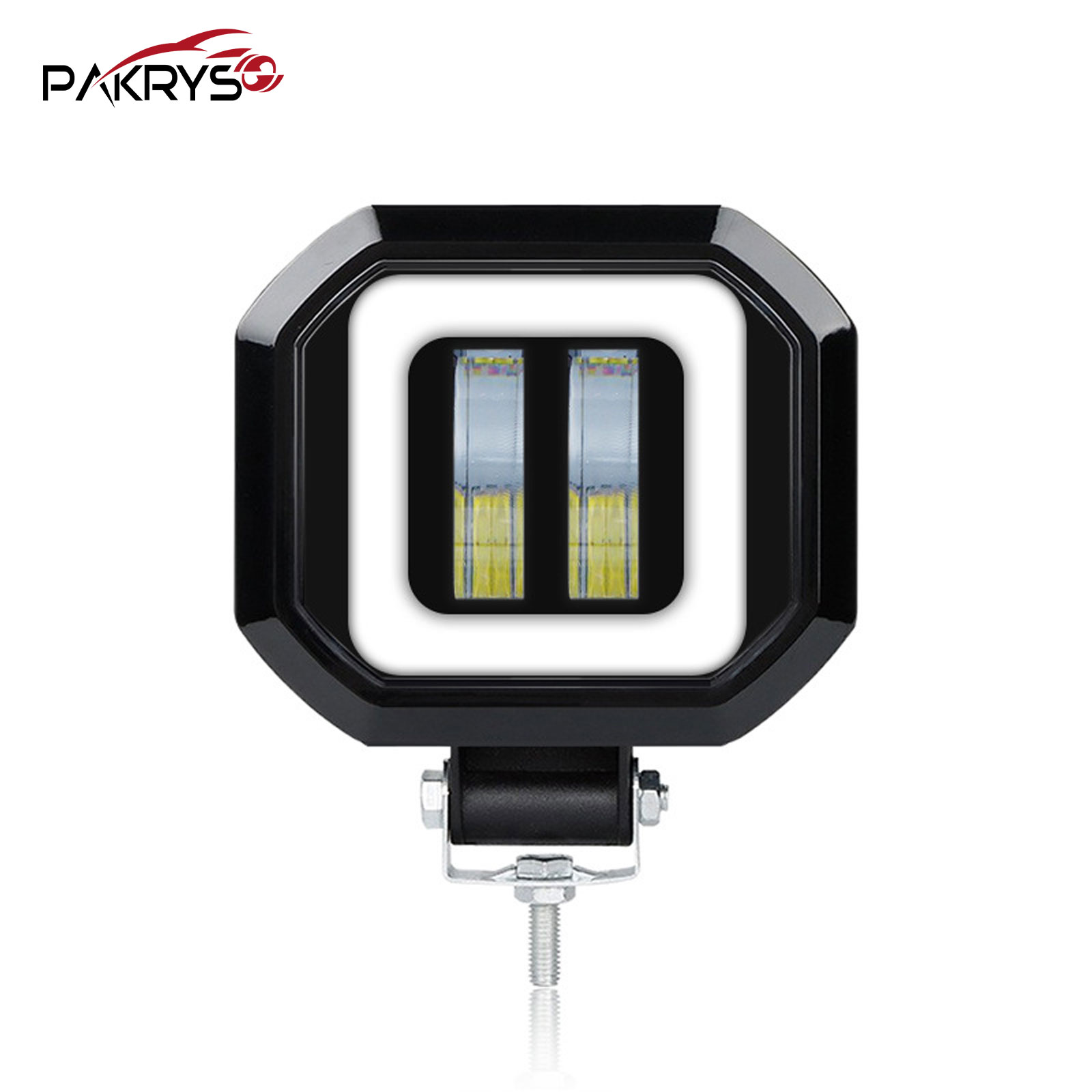 Pakrys 3 Inch 20W LED Fog Light - Super Bright Waterproof Motorcycle Auxiliary Light for Harley Spor