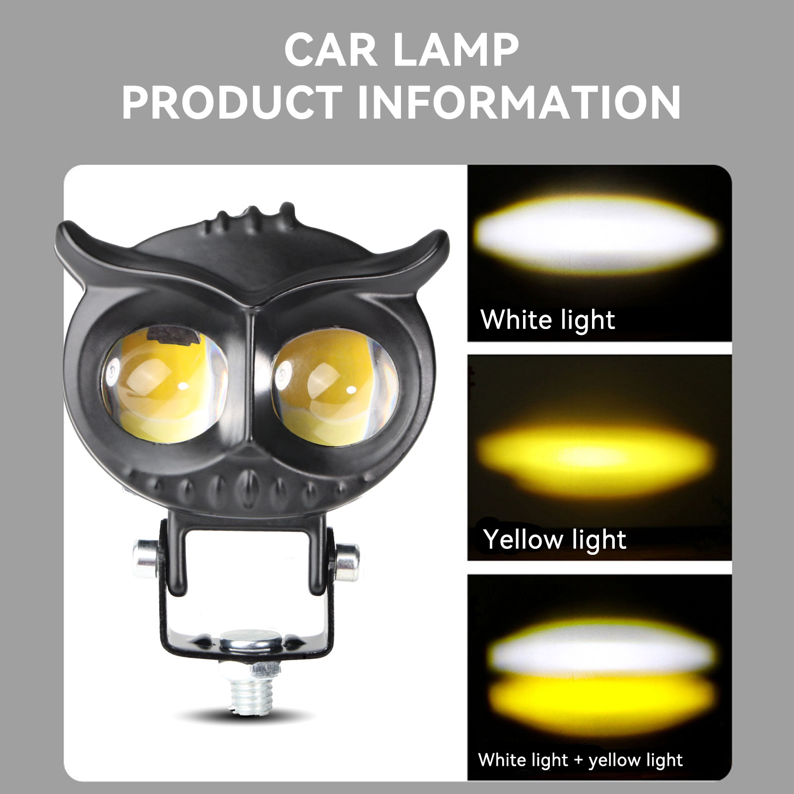 Pakrys OWL LED headlight, Pakrys 10W motorcycle headlight, Pakrys high low beam headlight, Pakrys OW