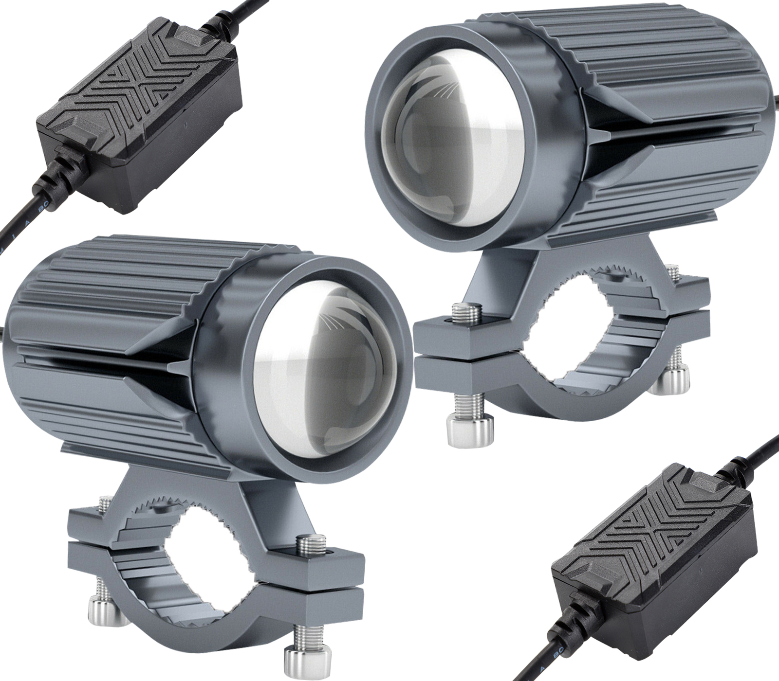 Pakrys Super Focused LED Motorcycle Headlight - Plug and Play High Low Beam DRL Headlight Upgrade Ki