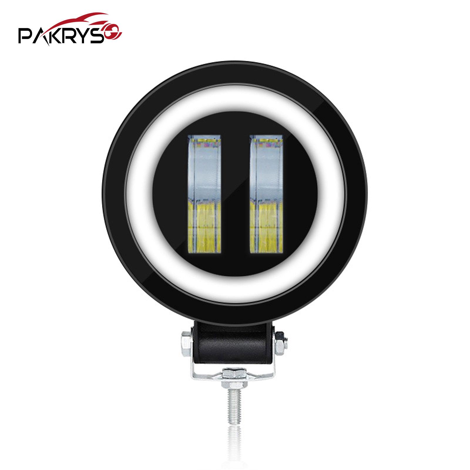 3 Inch 20W Square Round LED Work Lights Spot Lamp Red Angel Eyes Fog Lighting Bar DRL for Off Road O